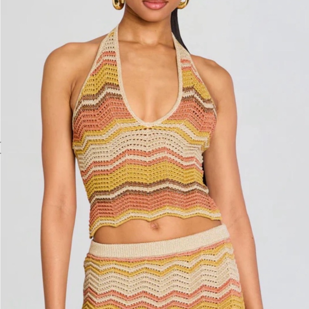 Retrofete Luz Crochet Crop Top